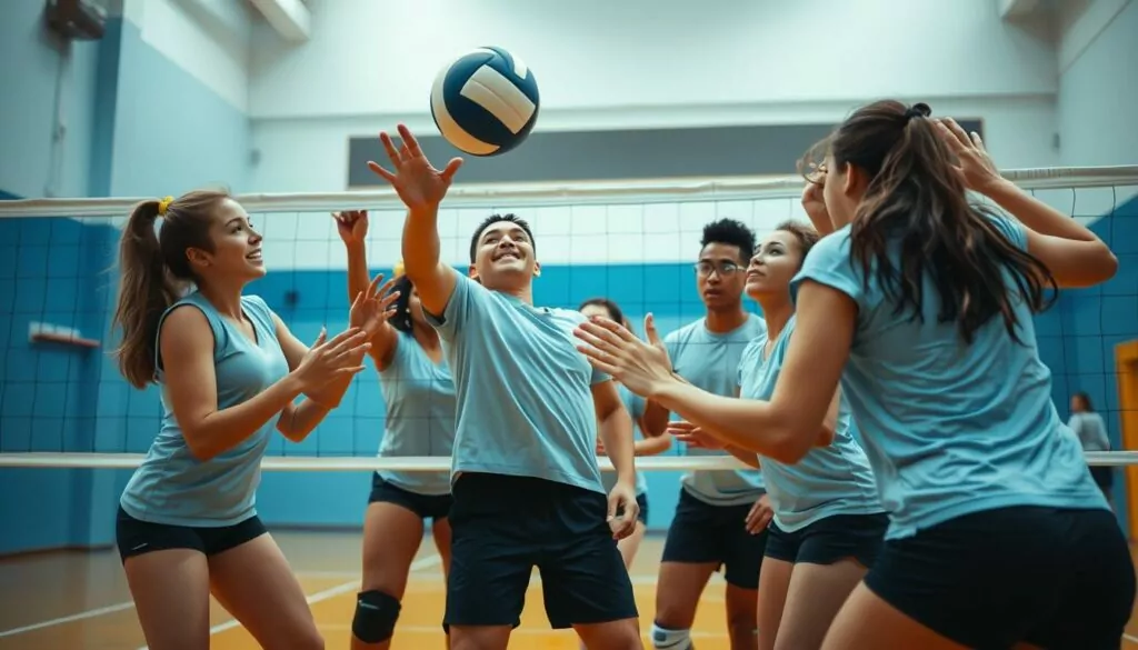 Volleyball team communication