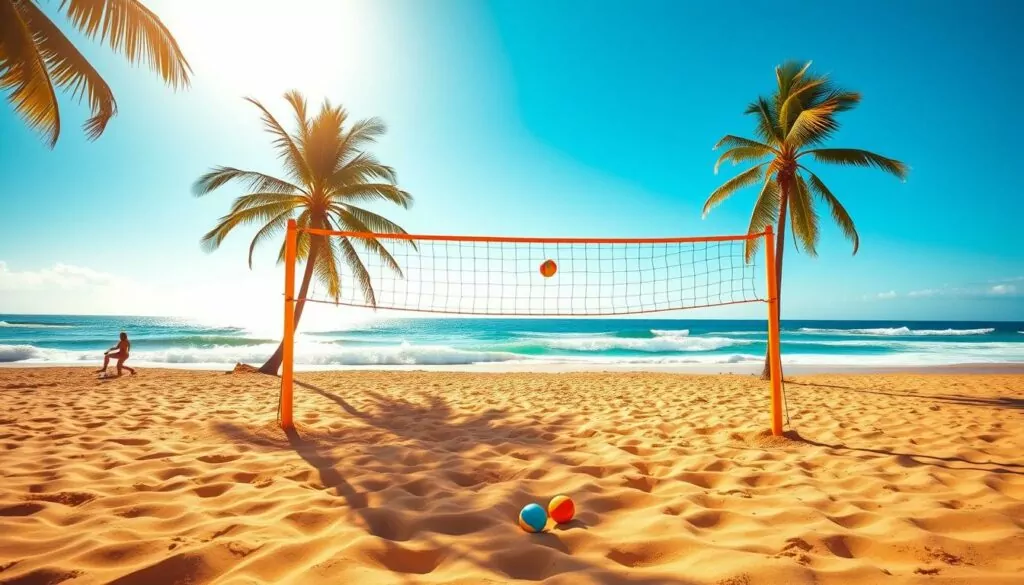 beach volleyball court