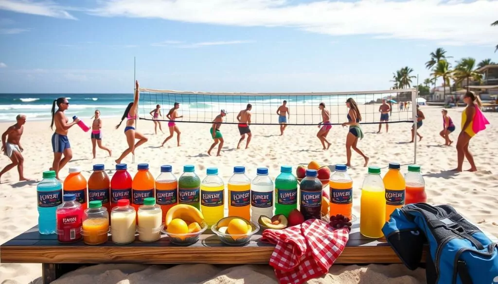 beach volleyball hydration strategy