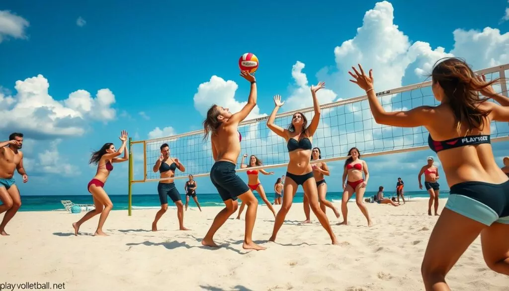 beach volleyball position adaptations