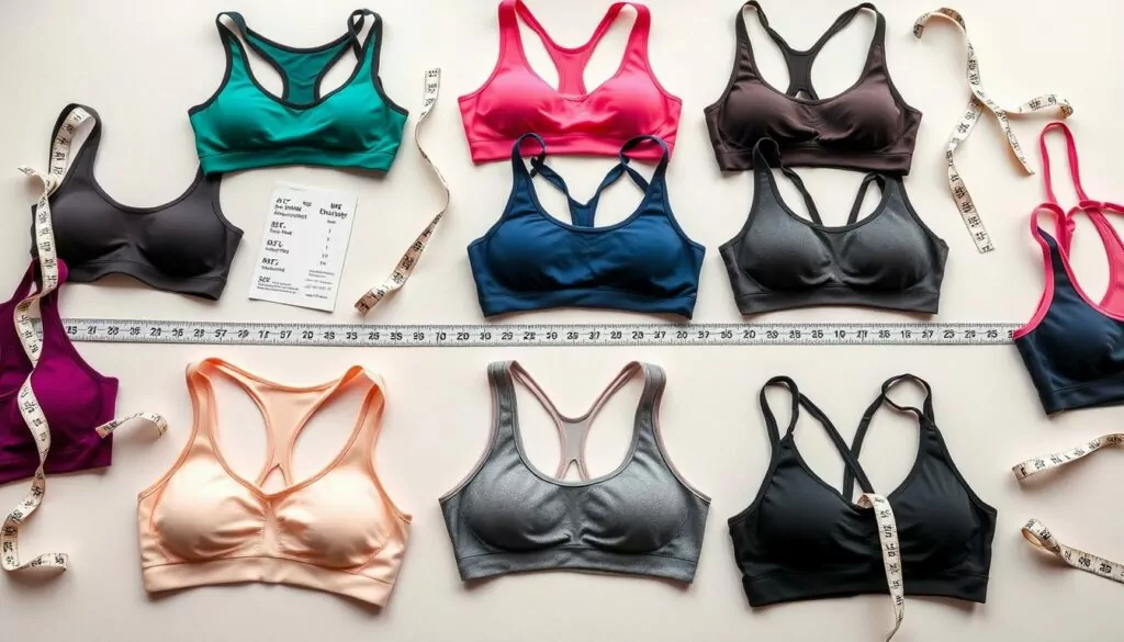 sports bra sizing guide