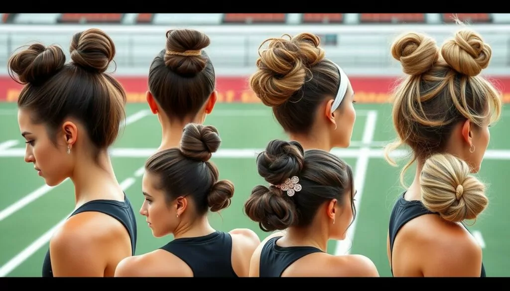 volleyball bun hairstyles