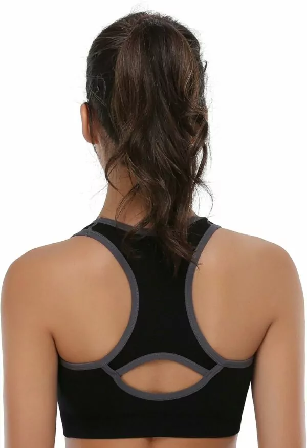 1731696180 818+miRB7nL. AC SL1500 Women's Seamless Racerback Sports Bra High Impact Support Yoga Gym Workout Fitness