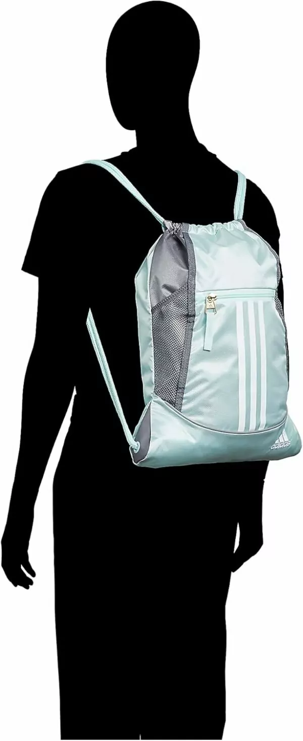 61Gr2Fzc0lS. AC SL1500 adidas Alliance II Sackpack, Jersey Onix Grey/Black/White, One Size