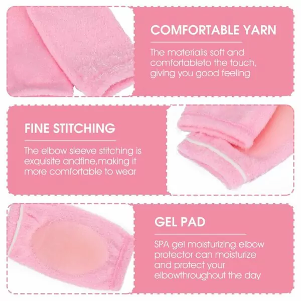 Gel Elbow Sleeves Wraps Pads Strap Protector Cover for Women Moisturizing Dry Cracked Skin Care Basketball Volleyball Tennis - Image 4