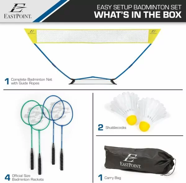 Easy Setup Badminton Set EastPoint Sports - Image 2