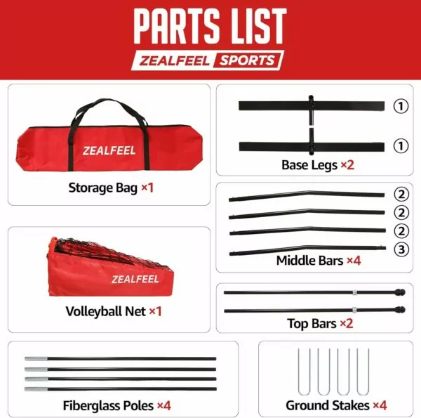 713 yTjbqeL. AC SL1500 Volleyball Net, 12ft Volleyball Training Net Set Height Adjustable, Portable Freestanding Practice Net for Hitting or Serving Drills, Pop up Net with Carry Bag for Backyard or Outdoor User