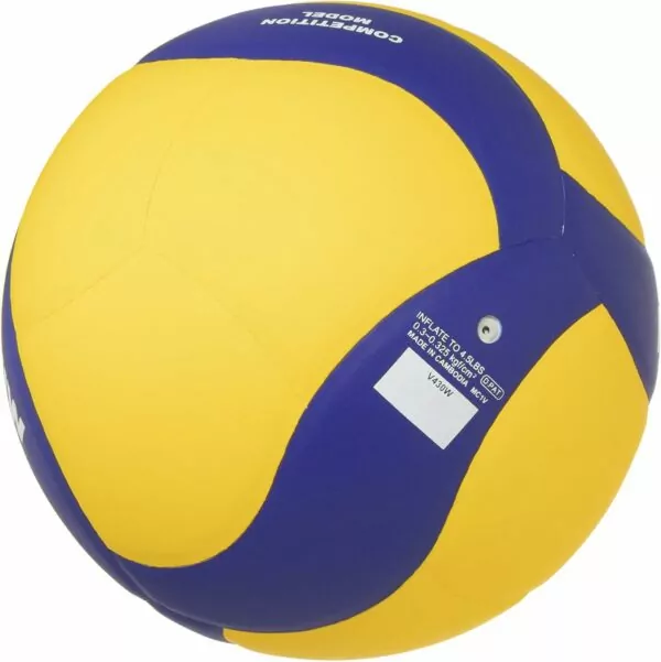 71M3Wcg AkS. AC SL1500 Blue and Yellow Volleyball Mikasa V430W - Official Size 4 Ball