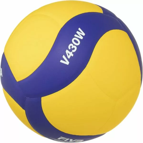 71OBIXw7WFS. AC SL1500 Blue and Yellow Volleyball Mikasa V430W - Official Size 4 Ball