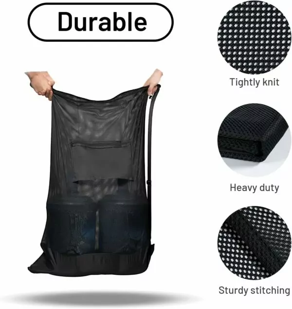 OrgaWise Thickened Mesh Basketball Bag,Volleyball Ball Bag,Soccer Ball Net Bag,Drawstring Mesh Bag for balls,Soccer Ball Bag Mesh,Mesh Football Ball Bag,Mesh Gear Bag,Sports Ball Bag