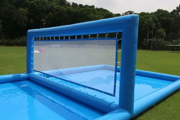 71ozJBpr WL. AC SL1500 Water Volleyball Court 33ft Inflatable with Commercial Grade PVC - Pool Field with Beach Net, 800w Air Pump for Sport Game (33x16.5x7ft, Without Ball)