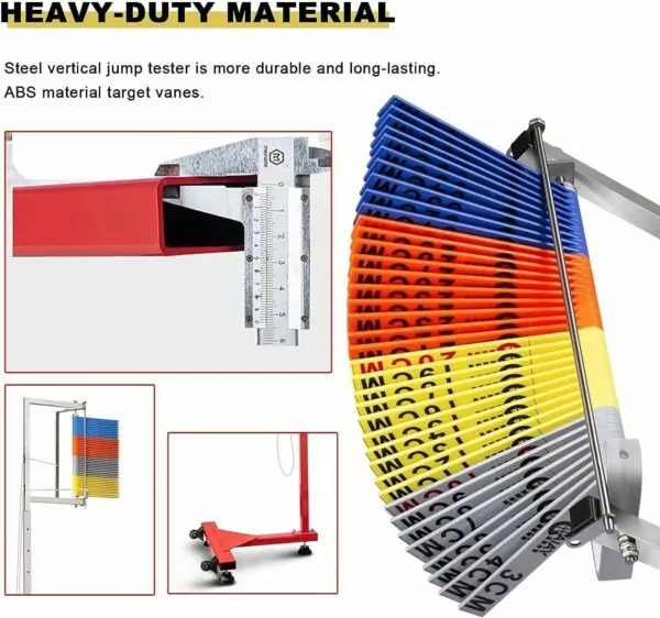 Vertical Jump Tester Floor-Standing Trainer Professional Adults Challenger Training Aid Drawstring Stadium with Height (3.6m) - Image 4