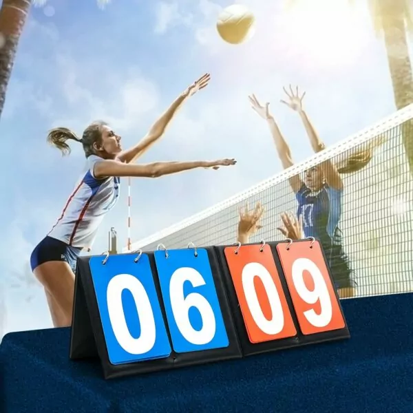 Portable Tabletop 2 Digit Scoreboard Flipper, Baseball Basketball Volleyball Score Keeper, Outdoor Games 2 PCS - Image 6