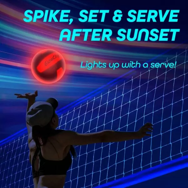 810S1qji9YL. AC SL1500 Glow in The Dark Volleyball GlowCity - Light Up LED Volleyball