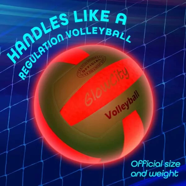 8118RumVFqL. AC SL1500 Glow in The Dark Volleyball GlowCity - Light Up LED Volleyball