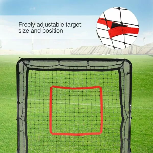 Adjustable Lineslife Lacrosse Rebounder Net with 5 Bounce Back Angles for Backyard Pitching Catching Throwing Baseball Softball Volleyball Tennis 6x4ft Throwback Target Carry Bag - Image 4