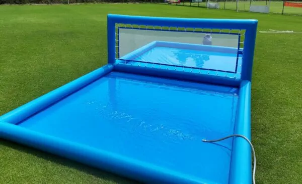 81dMCB74TvL. AC SL1500 Water Volleyball Court 33ft Inflatable with Commercial Grade PVC - Pool Field with Beach Net, 800w Air Pump for Sport Game (33x16.5x7ft, Without Ball)