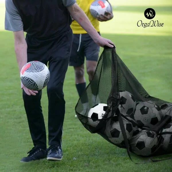 81gw4 YVfkL. AC SL1500 OrgaWise Thickened Mesh Basketball Bag,Volleyball Ball Bag,Soccer Ball Net Bag,Drawstring Mesh Bag for balls,Soccer Ball Bag Mesh,Mesh Football Ball Bag,Mesh Gear Bag,Sports Ball Bag