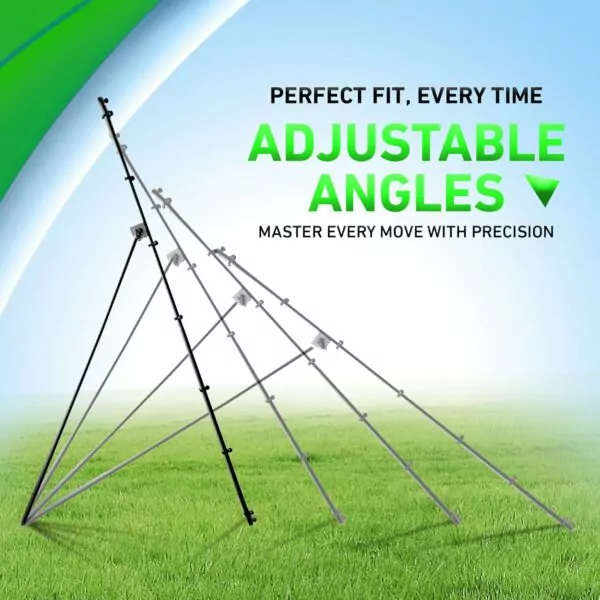 Adjustable Volleyball Rebounder Net 7x4 ft - Portable Training Equipment with Angle Customization for Practicing Volleying, Bumping, Spiking - Durable with Travel Bag, Improve Skills - Image 3