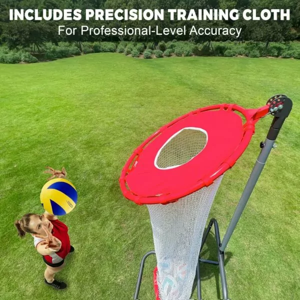 Adjustable Height Volleyball Setter Training Net for Indoor/Outdoor Use - Spiking, Serving, and Setting Practice Equipment - Image 3