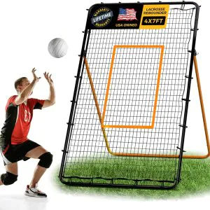 Adjustable Volleyball Rebounder Net-Portable 7x4 ft Training Equipment for Spike and Smash Practice-5 Rebound Angles Custom Target Area for Volleyball Sports Training Practice