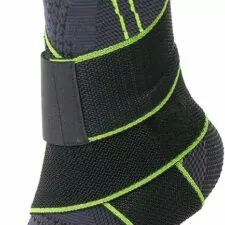 Ankle Brace, Adjustable Compression Ankle Support Men & Women, Strong Ankle Brace Sports Protection, Stabilize Ligaments-Eases Swelling and Sprained Ankle（ Large, Green, 1