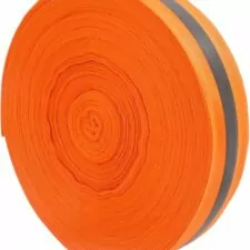 Beach Volleyball Lines, 2'' x 328' Nylon Beach Volleyball Boundary Lines, Tear-Resistant Reflective Caution Lines, Vibrant Orange Court Marking Lines for Running Track Lanes