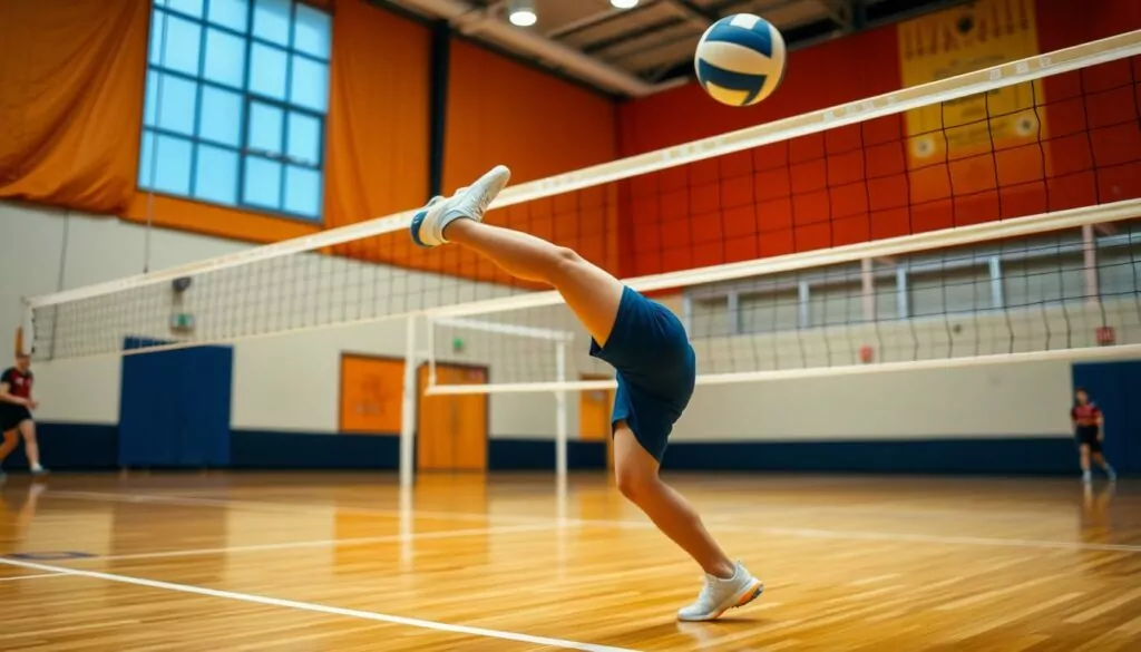 Blocking footwork volleyball