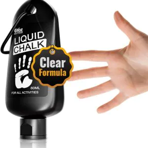 Clear Liquid Chalk, Dry Hands Non Sticky Grip Enhancer, Transparent Anti-Slip Solution for Pole Dancing Tennis Golf Pickleball Badminton and All Sports.