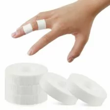 Finger Tape, White Extra Strong 0.6-Inch x 32-feet Athletic Tape for Fingers Feet Sweat Volleyball Finger Tape for Outdoor Sports Climbing Football (5)