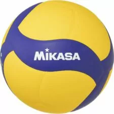 blue and yellow volleyball