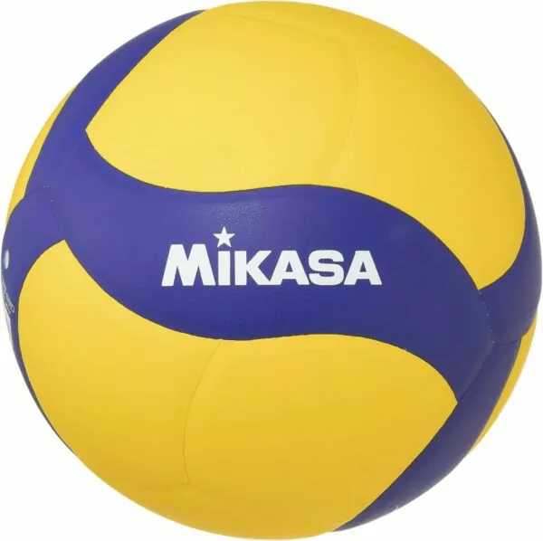 blue and yellow volleyball