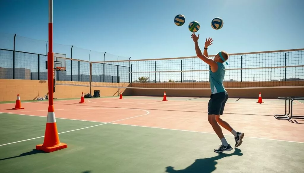 Overhand serve drills