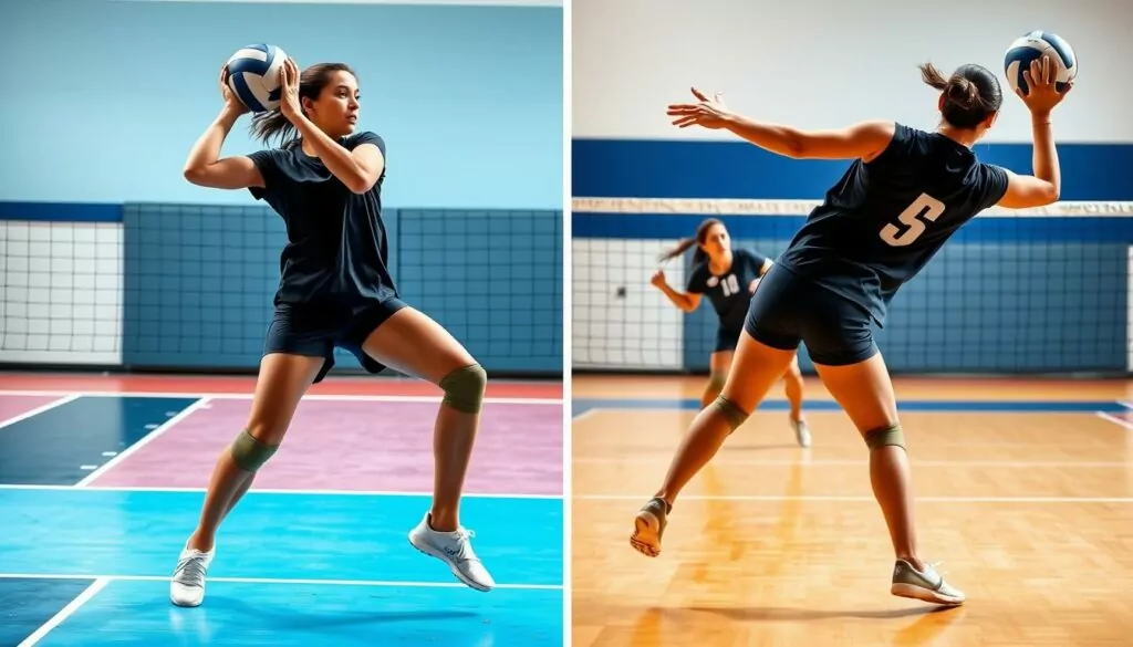 Setting techniques in volleyball