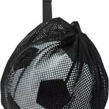 Single Ball Bag,Ball Storage Bag,Mesh Mesh Ball Bag with Zipper Pocket,Net Bag,Sport Equipment Storage Bag,Drawstring Sling Back Bag with D-rings for Carrying Basketball Soccer Volleyball Rugby