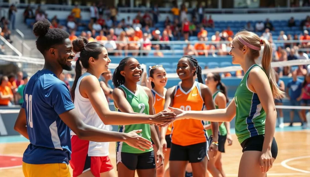 Sportsmanship on the volleyball court