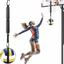 TOBWOLF Volleyball Spike Trainer, Adjustable Volleyball Practice Equipment, Volleyball Spiking Training System Volleyball Hitting Trainer for Beginners & Pro Jumping Spiking Power Improving