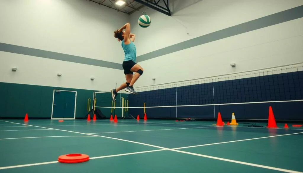 Vertical leap drills for volleyball