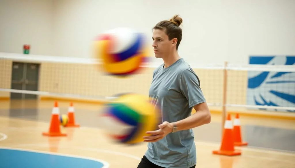 Visual tracking exercises for volleyball