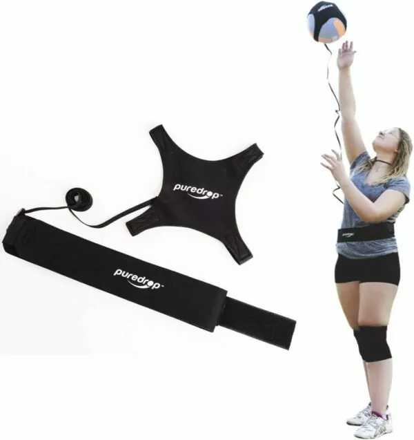 Volleyball Training Equipment Aid Great Trainer for Solo Practice of Serving Setting Spiking and arm Swings Returns The Ball After Every Swing Spike Train Pass Serve Coach