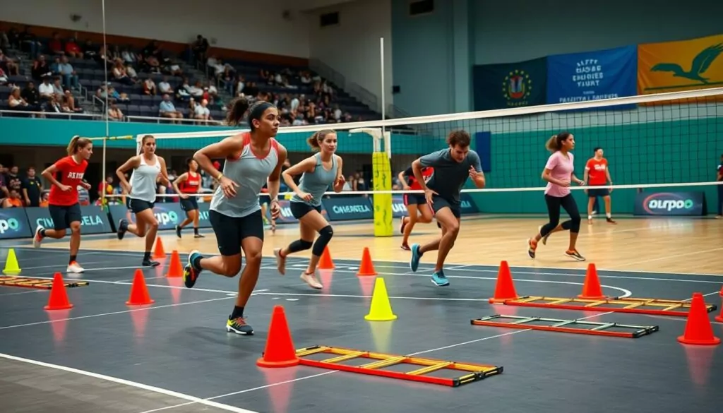 Volleyball agility drills