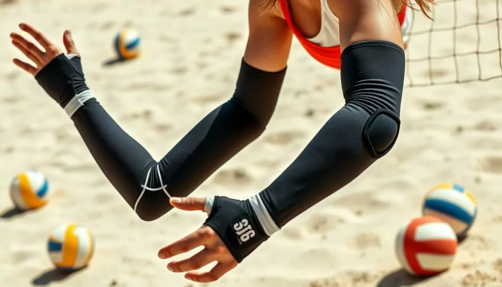 Volleyball arm and gear for men and women