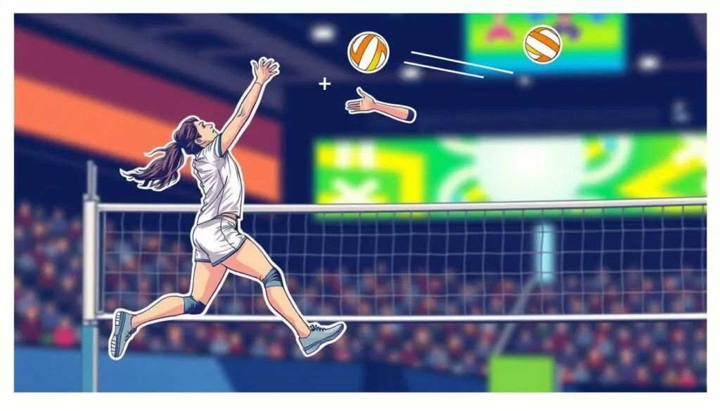 Volleyball arm swing mechanics