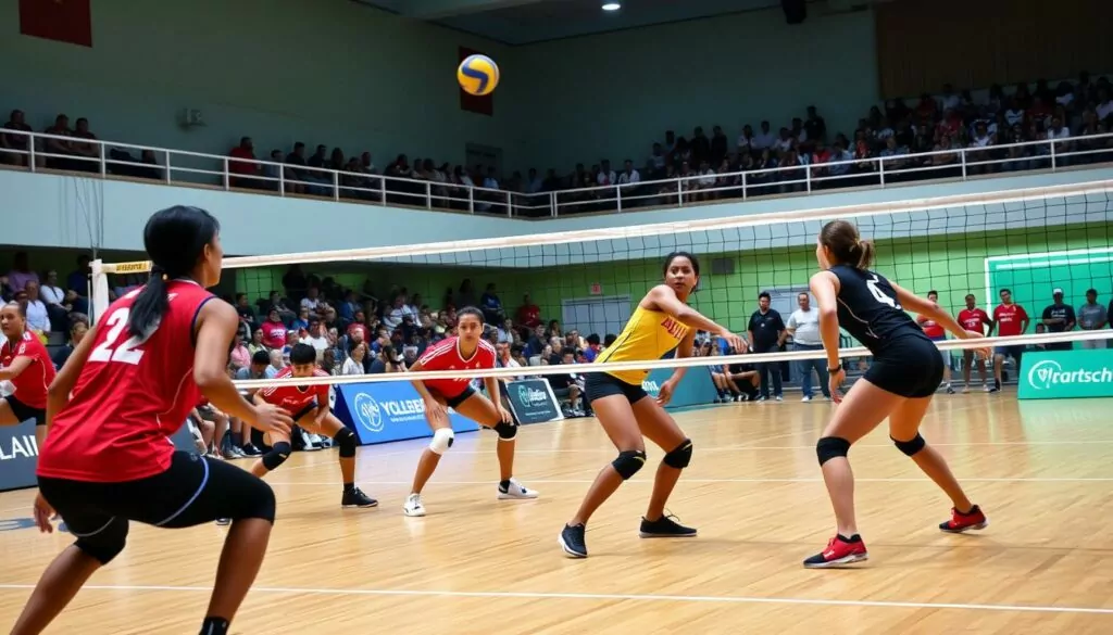 Volleyball defensive positioning