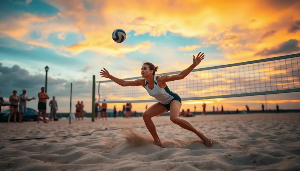 Volleyball dig techniques