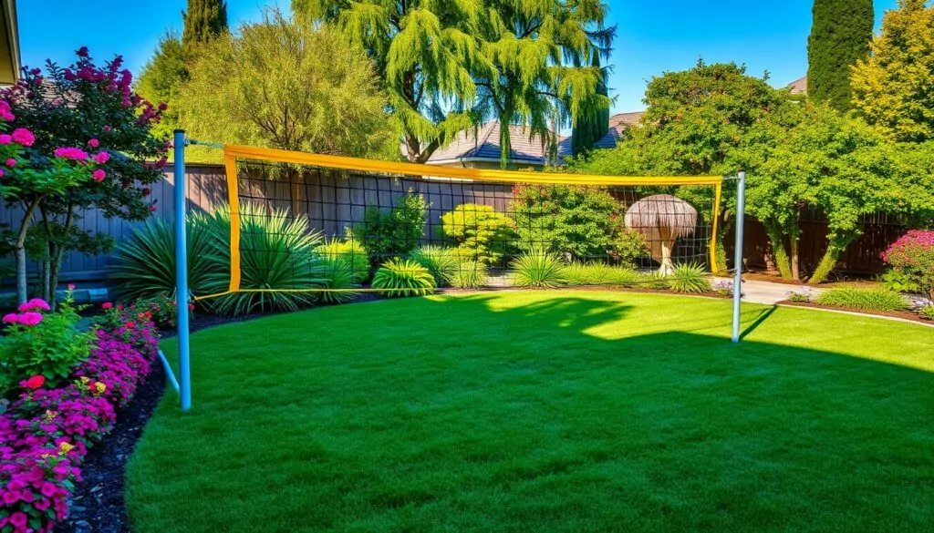 Volleyball net for backyard