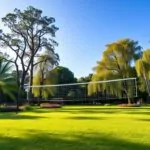 Volleyball net for park