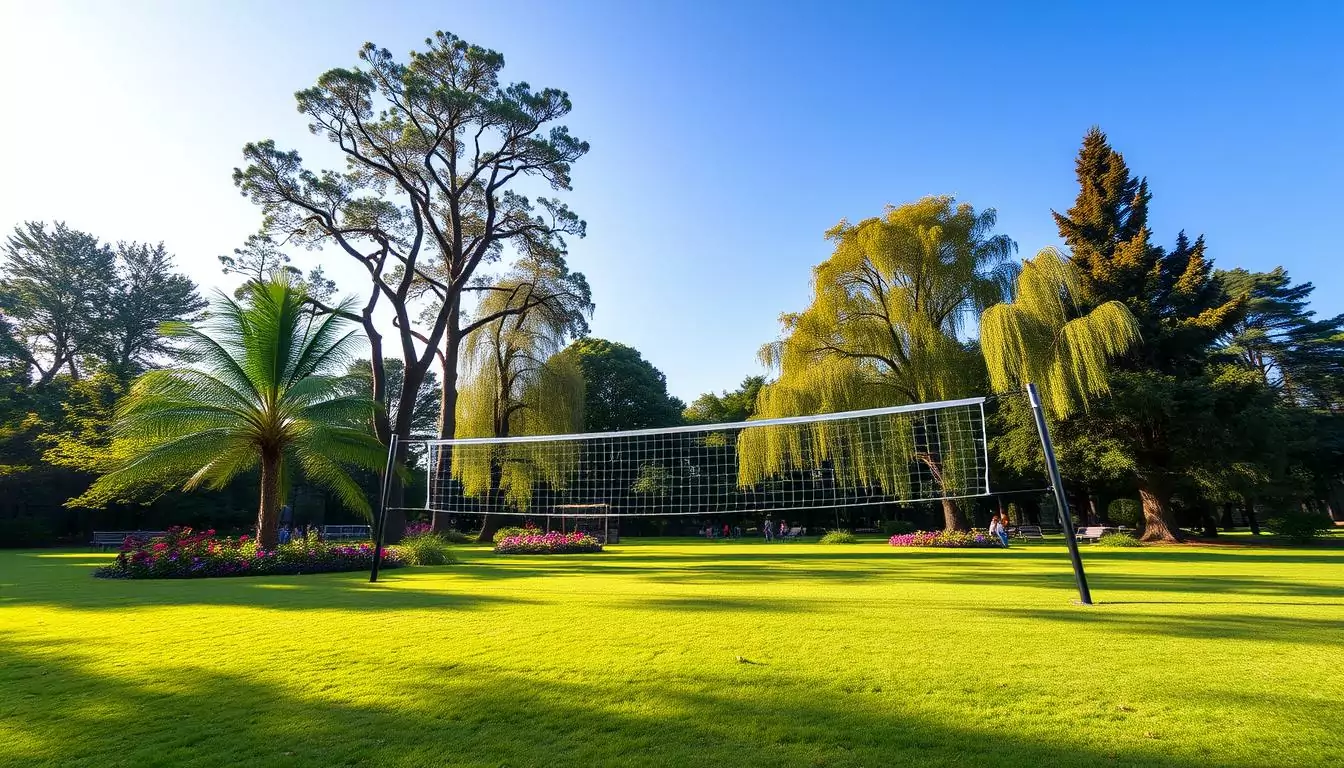 Volleyball net for park