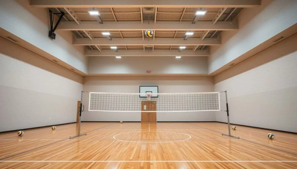 Volleyball net indoor