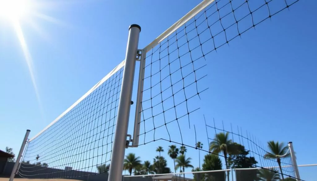 Volleyball net system for indoor and outdoor